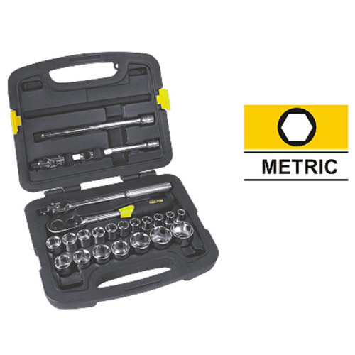 24PC 1/2 Drive 6 Point Metric Socket Set